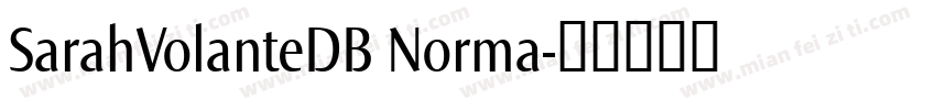 SarahVolanteDB Norma字体转换